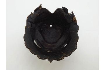 時代物　中国古玩　古銅　獅子　香炉(香爐、仏具、茶道具)(R-083078)