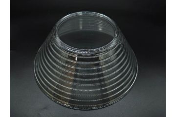 フィンランド　iittala(イッタラ)　AINO AALTO(アイノ・アアルト)　約23cm/Ultima Thule(ウルティマツーレ)　約25cm　空間に豊かな表情を与えるプレート2枚&ボウルセット(ガラス、深皿、深鉢、硝子、北欧)(R-083080)