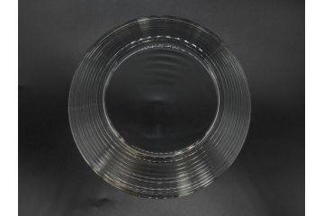 フィンランド　iittala(イッタラ)　AINO AALTO(アイノ・アアルト)　約23cm/Ultima Thule(ウルティマツーレ)　約25cm　空間に豊かな表情を与えるプレート2枚&ボウルセット(ガラス、深皿、深鉢、硝子、北欧)(R-083080)