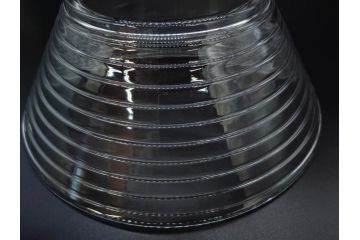 フィンランド　iittala(イッタラ)　AINO AALTO(アイノ・アアルト)　約23cm/Ultima Thule(ウルティマツーレ)　約25cm　空間に豊かな表情を与えるプレート2枚&ボウルセット(ガラス、深皿、深鉢、硝子、北欧)(R-083080)