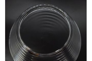 フィンランド　iittala(イッタラ)　AINO AALTO(アイノ・アアルト)　約23cm/Ultima Thule(ウルティマツーレ)　約25cm　空間に豊かな表情を与えるプレート2枚&ボウルセット(ガラス、深皿、深鉢、硝子、北欧)(R-083080)
