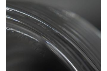 フィンランド　iittala(イッタラ)　AINO AALTO(アイノ・アアルト)　約23cm/Ultima Thule(ウルティマツーレ)　約25cm　空間に豊かな表情を与えるプレート2枚&ボウルセット(ガラス、深皿、深鉢、硝子、北欧)(R-083080)