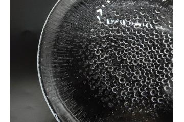 フィンランド　iittala(イッタラ)　AINO AALTO(アイノ・アアルト)　約23cm/Ultima Thule(ウルティマツーレ)　約25cm　空間に豊かな表情を与えるプレート2枚&ボウルセット(ガラス、深皿、深鉢、硝子、北欧)(R-083080)