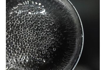 フィンランド　iittala(イッタラ)　AINO AALTO(アイノ・アアルト)　約23cm/Ultima Thule(ウルティマツーレ)　約25cm　空間に豊かな表情を与えるプレート2枚&ボウルセット(ガラス、深皿、深鉢、硝子、北欧)(R-083080)