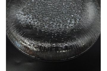 フィンランド　iittala(イッタラ)　AINO AALTO(アイノ・アアルト)　約23cm/Ultima Thule(ウルティマツーレ)　約25cm　空間に豊かな表情を与えるプレート2枚&ボウルセット(ガラス、深皿、深鉢、硝子、北欧)(R-083080)