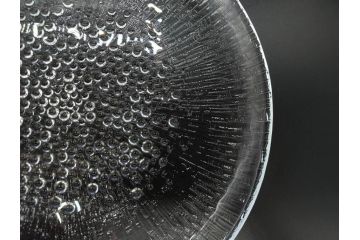 フィンランド　iittala(イッタラ)　AINO AALTO(アイノ・アアルト)　約23cm/Ultima Thule(ウルティマツーレ)　約25cm　空間に豊かな表情を与えるプレート2枚&ボウルセット(ガラス、深皿、深鉢、硝子、北欧)(R-083080)