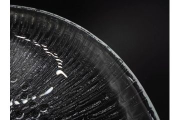 フィンランド　iittala(イッタラ)　AINO AALTO(アイノ・アアルト)　約23cm/Ultima Thule(ウルティマツーレ)　約25cm　空間に豊かな表情を与えるプレート2枚&ボウルセット(ガラス、深皿、深鉢、硝子、北欧)(R-083080)