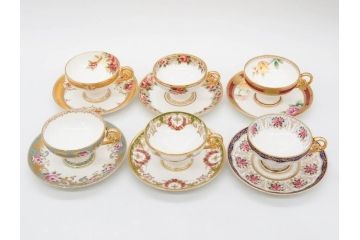 未使用品　ノリタケ　NORITAKE　100周年記念　オールドノリタケデザイン　華やかで美しいカップ&ソーサー6客セット(100th Anniversary、アソートコレクション、C&S、花、金彩、洋食器、外箱付き)(R-083081)