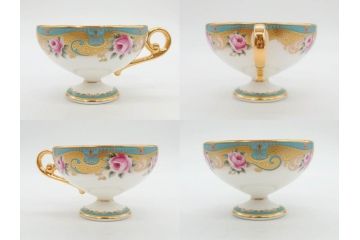 未使用品　ノリタケ　NORITAKE　100周年記念　オールドノリタケデザイン　華やかで美しいカップ&ソーサー6客セット(100th Anniversary、アソートコレクション、C&S、花、金彩、洋食器、外箱付き)(R-083081)