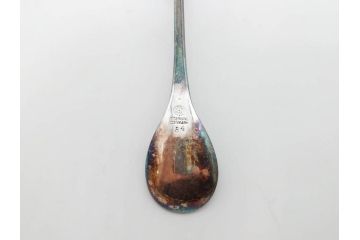 デンマーク　GEORG JENSEN(ジョージ・ジェンセン)　BLOSSOM(ブロッサム)　STERLING SILVER(スターリングシルバー)　総重量約58.34g　モカスプーン6本セット(カトラリー、SV925、銀製品、洋食器、箱付き)(R-083084)
