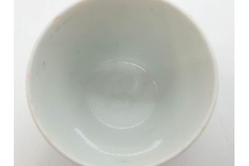 江戸期　染付　落ち着いた和の雰囲気を醸し出すそば猪口3客セット(蕎麦猪口、湯呑み、湯のみ、和食器)(R-083086)