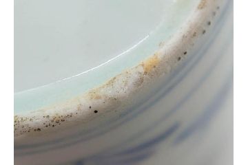 江戸期　染付　落ち着いた和の雰囲気を醸し出すそば猪口3客セット(蕎麦猪口、湯呑み、湯のみ、和食器)(R-083086)