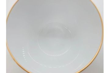 大倉陶園(OKURA、OAC)　深みのあるブルーローズが美しいモーニングカップ&ソーサー2客セット(バラ、薔薇、金彩、白磁、C&S、洋食器)(R-083088)