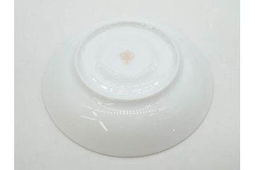 大倉陶園(OKURA、OAC)　ブルーローズ　優雅なひとときを演出するカップ&ソーサー2客セット(ティー、コーヒー、バラ、薔薇、金彩、白磁、C&S、洋食器、箱付き)(R-083090)