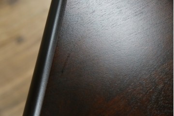 中古　美品　北海道民芸家具　二面ガラスの小振りなサイドキャビネット(コーナーキャビネット、収納棚、戸棚)(R-083104)