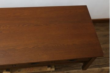 中古　ブランド家具　希少な廃番品　Shin-Lee(シンリー)　引き出し付きがいいね!!上質な作りのローテーブル(センターテーブル、リビングテーブル、座卓)(R-083105)
