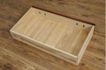 中古　美品!!　岩谷堂箪笥　上品なデザインの黒金具が美しいサイドボード(サイドキャビネット、リビングボード、テレビ台、テレビボード、収納棚、飾り棚、戸棚、ヴィンテージ、民芸家具)(R-083106)