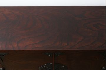 中古　美品!!　岩谷堂箪笥　上品なデザインの黒金具が美しいサイドボード(サイドキャビネット、リビングボード、テレビ台、テレビボード、収納棚、飾り棚、戸棚、ヴィンテージ、民芸家具)(R-083106)