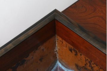 和製アンティーク　美品!!　大振り　欅(ケヤキ)材　作りの良い上質な江戸前長火鉢(木製火鉢、囲炉裏)(R-083107)