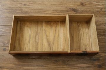 和製アンティーク　明治期　完全オリジナル品　総欅(ケヤキ)材　歴史を感じる酒田船箪笥(帳箱型、帳場箪笥、和タンス、舟箪笥、小箪笥、小物収納、収納箪笥、引き出し)(R-083108)