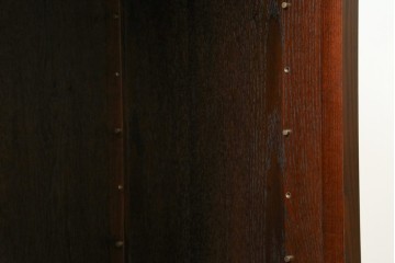 中古　美品!!　三面栗(クリ)材　落ち着いたデザインの水屋箪笥サイドボード　(R-083112)