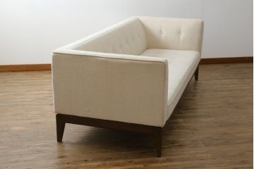 中古　美品　AD CORE DEVISE(エーディコア・ディバイズ)　A-mode(エーモード)　アメリカ西海岸デザインがおしゃれな3人掛けソファ(トリプルソファ、三人掛けソファ)(定価約59万円)(R-083116)