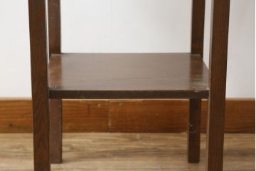 和製アンティーク　古い木の味わい感じるレトロなバタフライテーブル(ドロップリーフテーブル、サイドテーブル、エクステンションテーブル、カフェテーブル、コーヒーテーブル、コンソールテーブル、花台・飾り台)(R-083121)