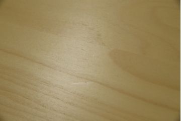 中古　超美品　フィンランド　Artek(アルテック)　Alvar Aalto(アルヴァ・アアルト)デザイン　95テーブル　ナチュラルラッカー　木のぬくもりと優しいフォルムが素敵なセミサークルテーブル(ラウンドテーブル、ダイニングテーブル、食卓、半円、半月型、北欧)(定価約22万円)(R-083125)