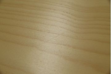 中古　超美品　フィンランド　Artek(アルテック)　Alvar Aalto(アルヴァ・アアルト)デザイン　95テーブル　ナチュラルラッカー　木のぬくもりと優しいフォルムが素敵なセミサークルテーブル(ラウンドテーブル、ダイニングテーブル、食卓、半円、半月型、北欧)(定価約22万円)(R-083125)