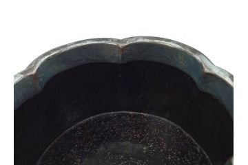 時代物　大名道具　金蒔絵　梨地　阿古陀　香炉(花唐草、籠目火屋、木製、漆器、漆芸、仏具、茶道具、木箱付き)(R-083127)