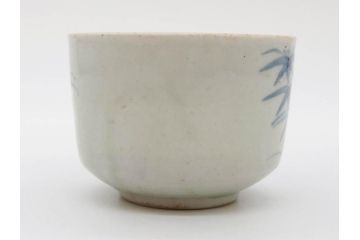 江戸期　古伊万里　染付　竹鳥図　和の雰囲気を高める香炉(仏具、茶道具)(R-083128)