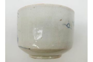 江戸期　古伊万里　染付　竹鳥図　和の雰囲気を高める香炉(仏具、茶道具)(R-083128)