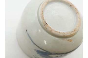 江戸期　古伊万里　染付　竹鳥図　和の雰囲気を高める香炉(仏具、茶道具)(R-083128)