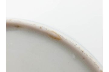 江戸期　古伊万里　染付　渦福　様々な用途に使える猪口4客セット(ススキ、竹、五葉若葉、そば猪口、蕎麦猪口、酒器、杯、盃、おちょこ、湯呑み、湯のみ、和食器)(R-083134)