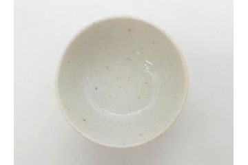 江戸期　古伊万里　染付　渦福　様々な用途に使える猪口4客セット(ススキ、竹、五葉若葉、そば猪口、蕎麦猪口、酒器、杯、盃、おちょこ、湯呑み、湯のみ、和食器)(R-083134)