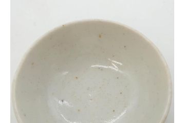 江戸期　古伊万里　染付　渦福　様々な用途に使える猪口4客セット(ススキ、竹、五葉若葉、そば猪口、蕎麦猪口、酒器、杯、盃、おちょこ、湯呑み、湯のみ、和食器)(R-083134)