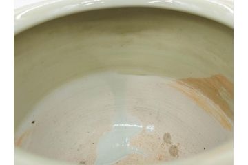 上手物　染付　色絵　金彩　花鳥図　丁寧に描かれた絵柄が素敵な火鉢(鉢カバー、手あぶり、傘立て)(R-083135)