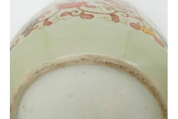 上手物　染付　色絵　金彩　花鳥図　丁寧に描かれた絵柄が素敵な火鉢(鉢カバー、手あぶり、傘立て)(R-083135)