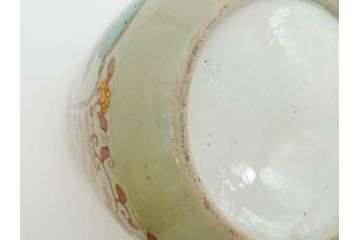 上手物　染付　色絵　金彩　花鳥図　丁寧に描かれた絵柄が素敵な火鉢(鉢カバー、手あぶり、傘立て)(R-083135)