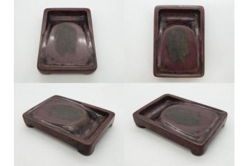 明治期　小川松民　晴川院法印　金銀蒔絵　波千鳥　豪華な蒔絵が素晴らしい!上品な雰囲気漂う硯箱(硯、水滴、水差し、漆器、漆芸、木製、書道具、共箱付き)(R-083136)