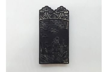 中国　文方珍賞　徴州詹文方齋製　古墨10点セット(唐物、巻物、固形墨、書道具、習字道具、水墨)(R-083137)
