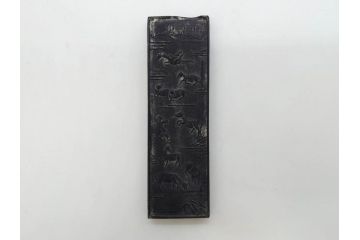 中国　文方珍賞　徴州詹文方齋製　古墨10点セット(唐物、巻物、固形墨、書道具、習字道具、水墨)(R-083137)