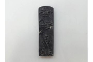 中国　文方珍賞　徴州詹文方齋製　古墨10点セット(唐物、巻物、固形墨、書道具、習字道具、水墨)(R-083137)