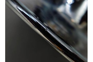 当時物　大正〜昭和初期　碗型　乳白　鱗文　エナメル脚　レトロな趣ある氷コップ(吹きガラス、グラス、硝子、和ガラス)(R-083139)