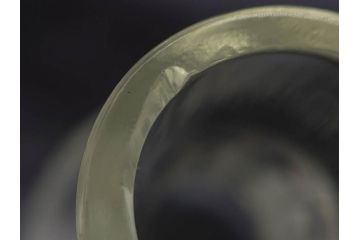 昭和初期〜中期　乳白　醤油差し　気品を感じるガラス瓶3点セット(醤油瓶、調味料入れ、ソース、一輪挿し、花器、花生、花入、花瓶、硝子、ビン)(R-083146)