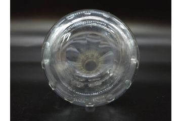 昭和初期〜中期　乳白　醤油差し　気品を感じるガラス瓶3点セット(醤油瓶、調味料入れ、ソース、一輪挿し、花器、花生、花入、花瓶、硝子、ビン)(R-083146)