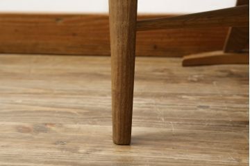 中古　美品　激レア　一点物!!　出展作品の可能性あり!!　木工作家　吉野崇裕　鉋跡仕上げ　美しい木目と力強い構造美が融合した唯一無二のアートチェア(ZEN チェア)(椅子、イス、アームチェア)(R-083151)