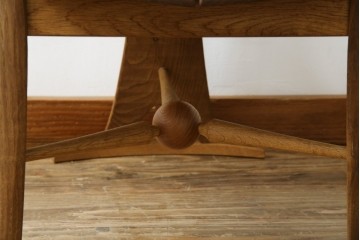 中古　美品　激レア　一点物!!　出展作品の可能性あり!!　木工作家　吉野崇裕　鉋跡仕上げ　美しい木目と力強い構造美が融合した唯一無二のアートチェア(ZEN チェア)　(R-083151)