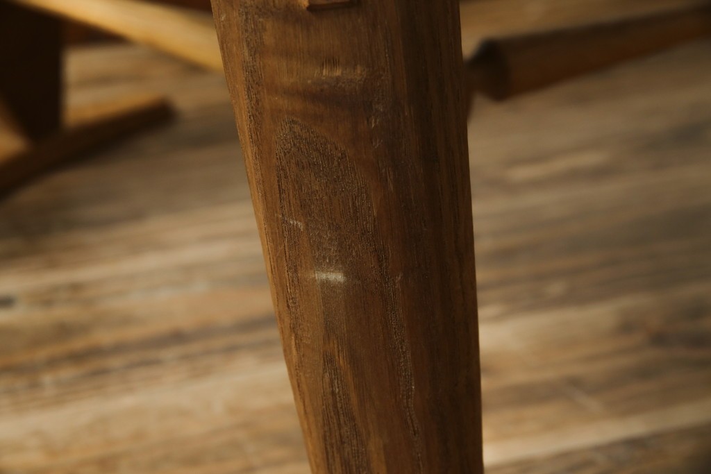 中古　美品　激レア　一点物!!　出展作品の可能性あり!!　木工作家　吉野崇裕　鉋跡仕上げ　美しい木目と力強い構造美が融合した唯一無二のアートチェア(ZEN チェア)　(R-083151)