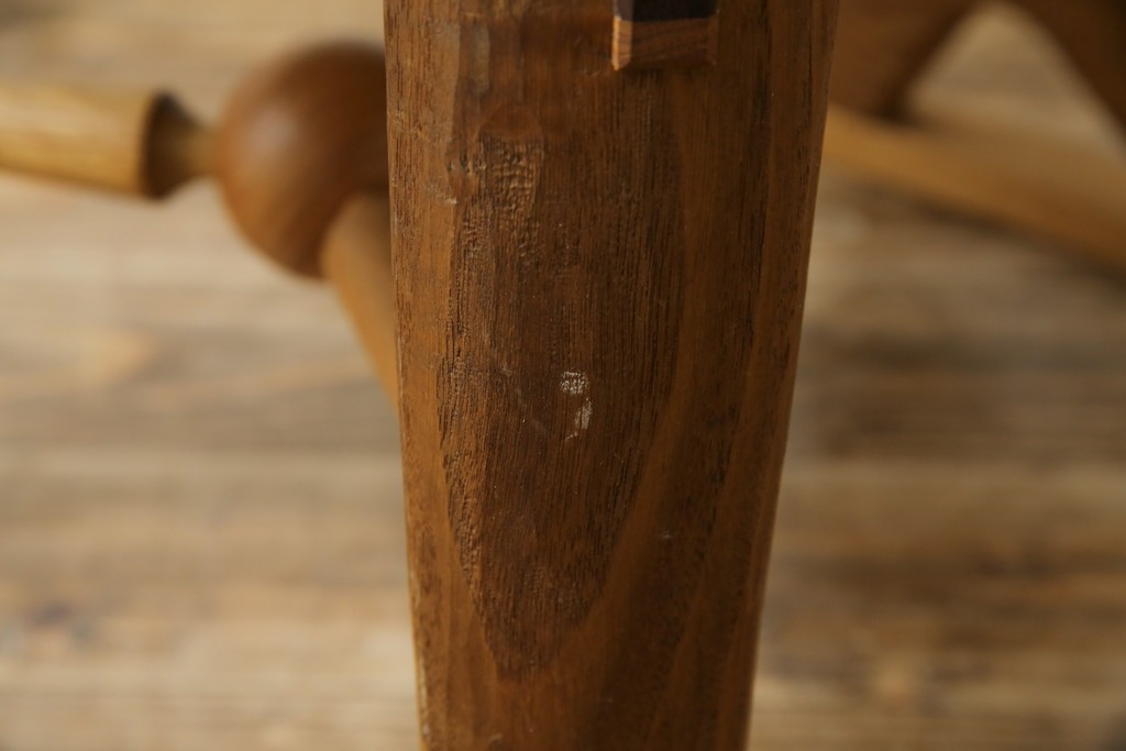 中古　美品　激レア　一点物!!　出展作品の可能性あり!!　木工作家　吉野崇裕　鉋跡仕上げ　美しい木目と力強い構造美が融合した唯一無二のアートチェア(ZEN チェア)　(R-083151)